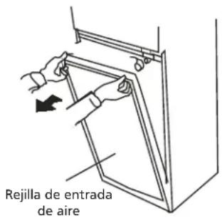 HTW Admira Plus -FS-140ADM2 - Paso 2: desabrochar el panel de operación y quitar el filtro - 1