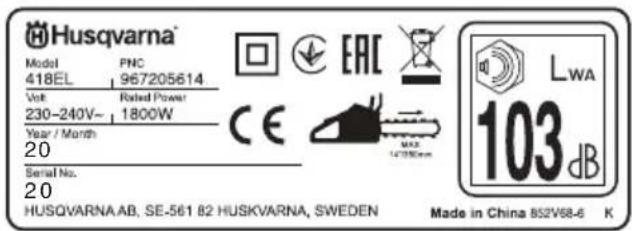 HUSQVARNA 420EL - Obsah balení: - 7