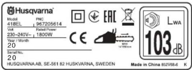 HUSQVARNA 420EL - Inhoud verpakking: - 7