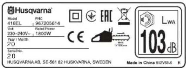 HUSQVARNA 420EL - Kassens indhold: - 7