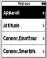 Péglage Appareil Altitude > Connex.Emetteur > Connex.Smartph.