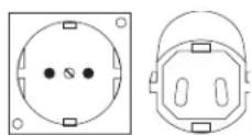 DEWALT DC021 - FOR GROUNDED, CORD-CONNECTED WORKLIGHT/CHARGERS RATED 16A AND LOWER AND INTENDED FOR USE ON A NOMINAL 230 V SUPPLY CIRCUIT - 1