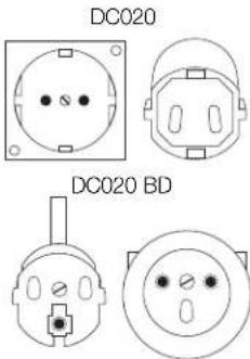 DEWALT DC019 - FOR JORDADE, SLADD-ANSLUTNA ARBETSBELYSNINGAR   KLASSADE FÜR 16 A OCH LAGR OCH AVSEDDA   FOR ANVANDNING PÁ EN NOMINELL   230 V STRÖMFürSörJING - 1