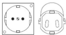 DEWALT DC019 - VOOR GEAARD, OP EEN STROOMSNOER AANGESLOTEN   WERKLAMP MET WAARDE 16A OF LAGER EN BEDOELD   VOOR GEBRUK OP EEN STROOMCIRCUIT VAN 230V   NOMINALE INVOER - 1