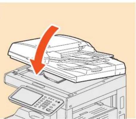 OKI ES9455 MFP - Positionnement des originaux Vitre d'exposition - 3