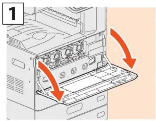OKI ES9455 MFP - Nettoyage des chargeurs principaux et des têtes d'impression à DEL - 1