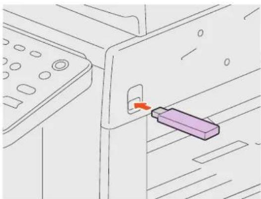 OKI ES9455 MFP - Impression d'un fichier PDF enregistré sur un périphérique USB - 2