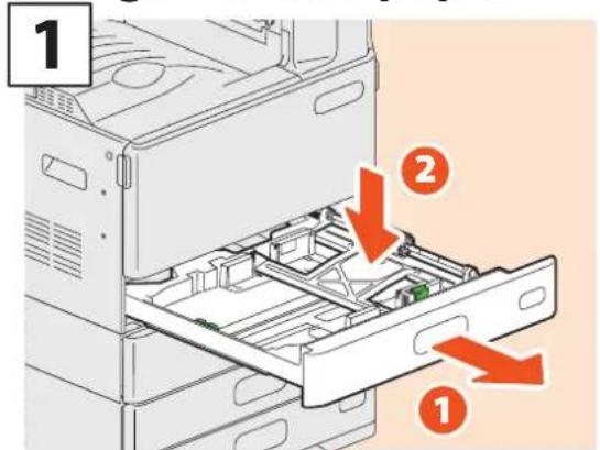 OKI ES9455 MFP - Chargement du papier - 1
