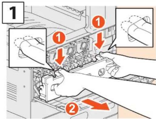 OKI ES9455 MFP - Remplacement du bac récapuérateur de toner usage - 1