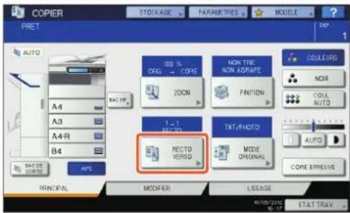 OKI ES9455 MFP - Configuration de la copier recto verso - 1
