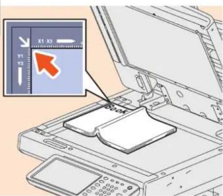 OKI ES9455 MFP - Positionnement des originaux Vitre d'exposition - 2