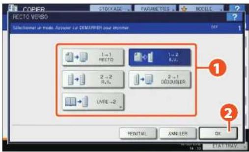 OKI ES9455 MFP - Configuration de la copier recto verso - 2