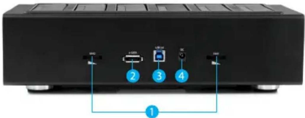 StarTech.com SATDOCK5U3ER - Vue arrière - 1