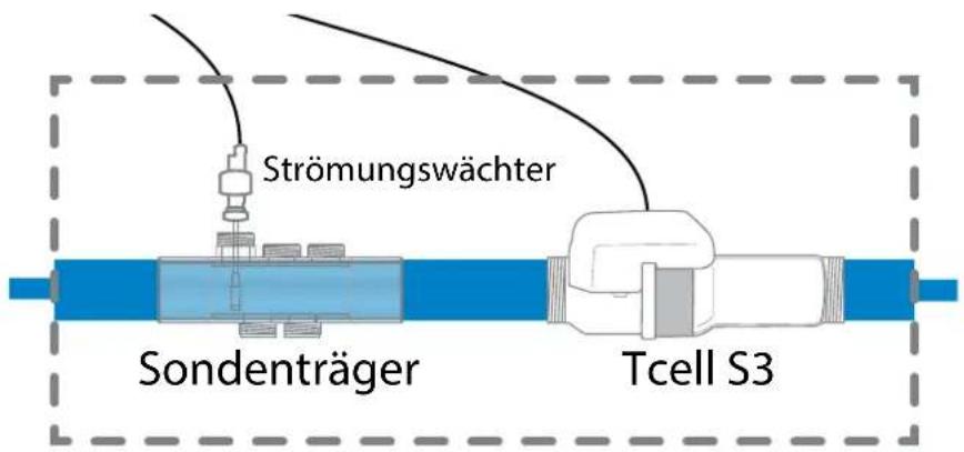 HAYWARD AquaRite Pro Touch - 3e. Installation von Zelle und mechanischem Strömungswächter - 1