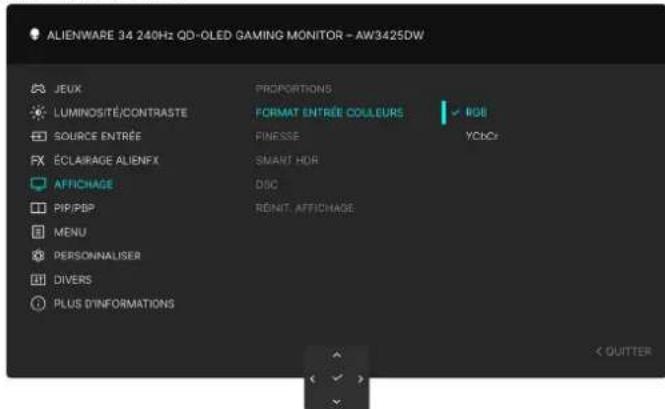 ALIENWARE AW3425DW - FORMAT ENTRÉE COULEURS - 1