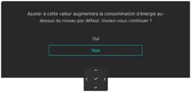 ALIENWARE AW3425DW - Messages d'avertissement OSD - 4