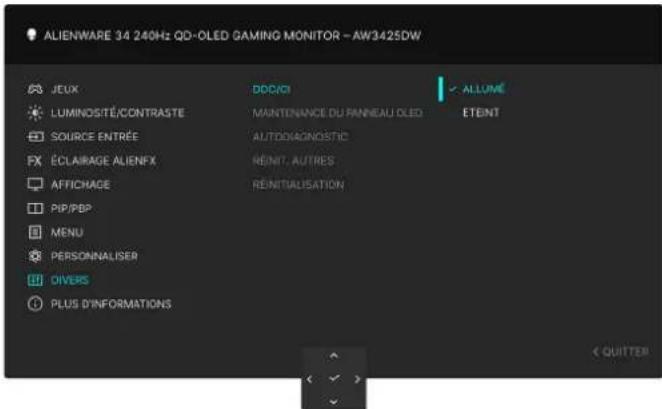 ALIENWARE AW3425DW - DDC/CI - 1