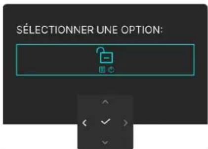 ALIENWARE AW3425DW - Verrouillage des boutons de commande - 2