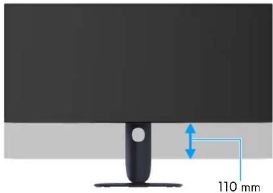ALIENWARE AW3425DW - Réglage de la hauteur - 1
