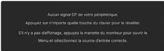 ALIENWARE AW3425DW - Messages d'avertissement OSD - 8