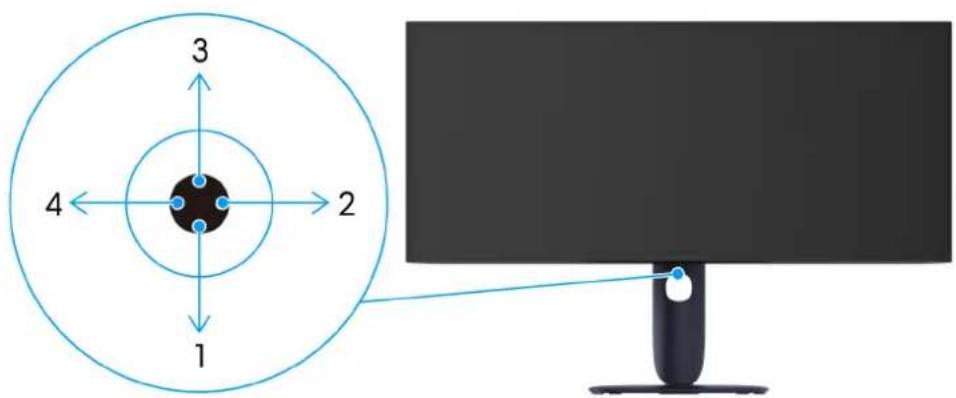 ALIENWARE AW3425DW - Utiliser la manette de contrôle - 6