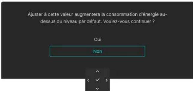 ALIENWARE AW3425DW - Messages d'avertissement OSD - 3