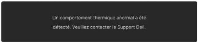 ALIENWARE AW3425DW - Messages d'avertissement OSD - 13