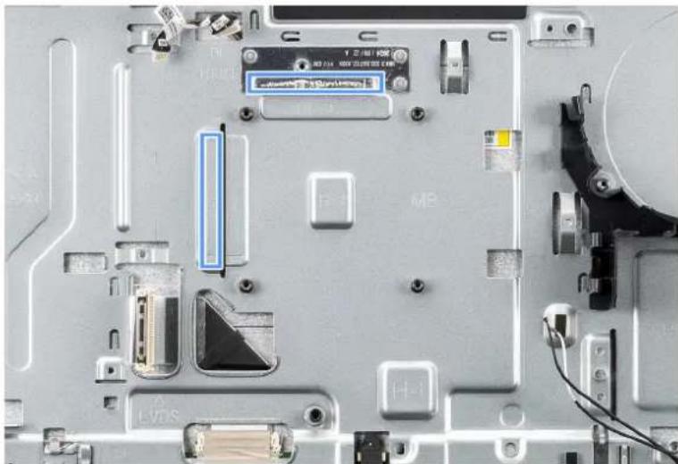 DELL Pro 24 QC24250 - Emplacement du tampon thermiques lors du remplacement de la carte système - 1