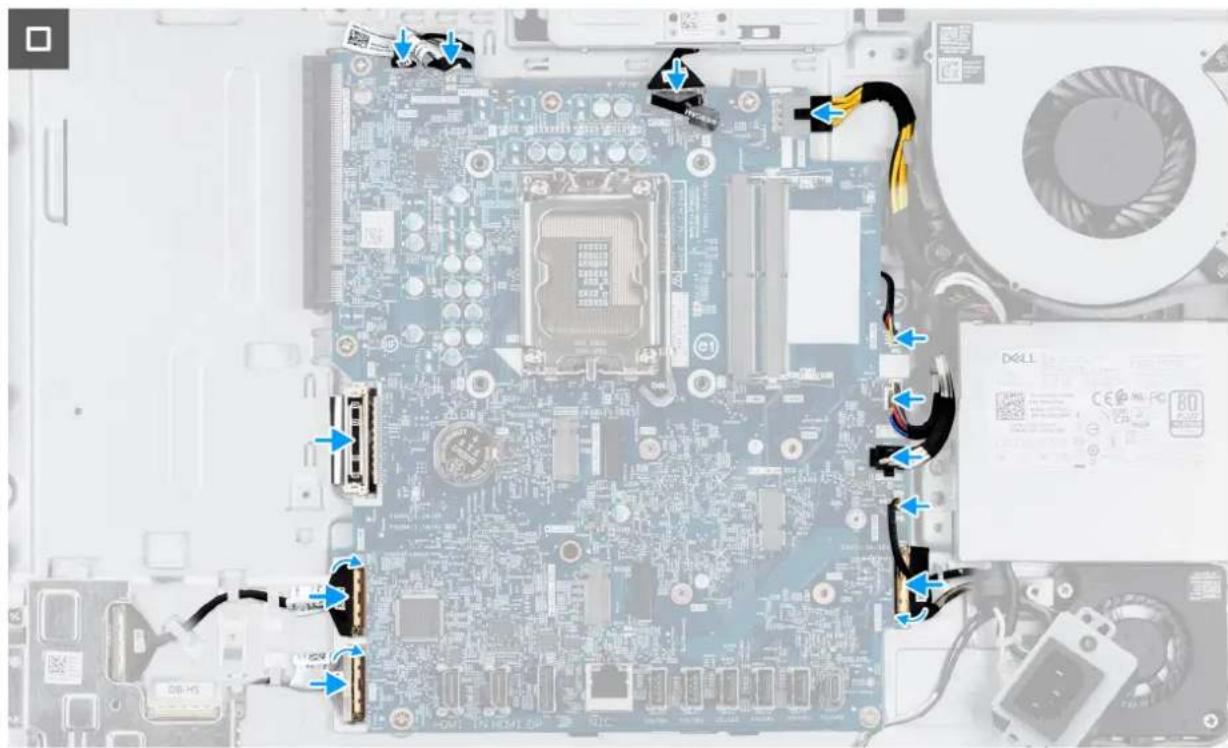 DELL Pro 24 QC24250 - Figure 74. Légendes de la carte système - 2