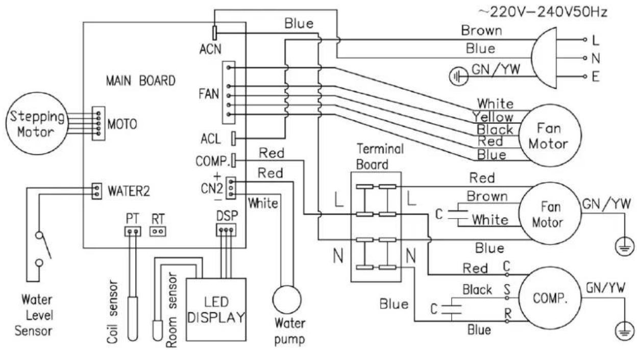 Mestic SPA-5100 - Elektrisk diagram - 1