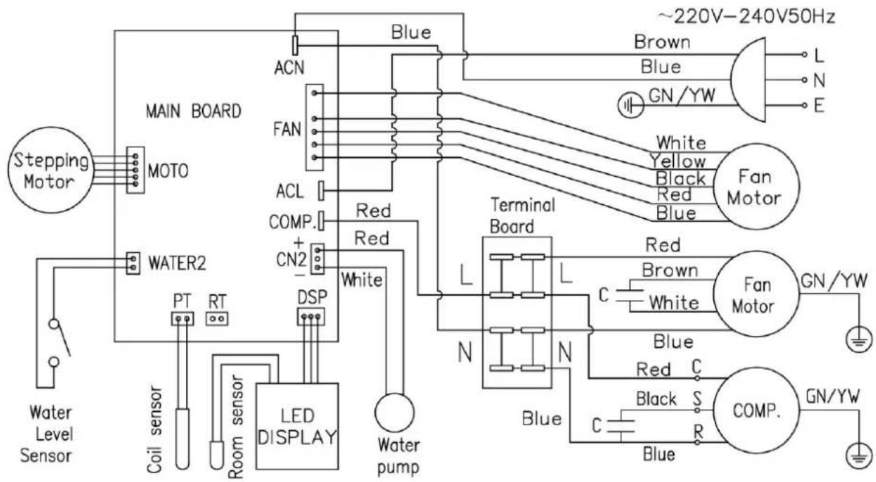 Mestic SPA-5100 - Elektrisk Diagram - 1