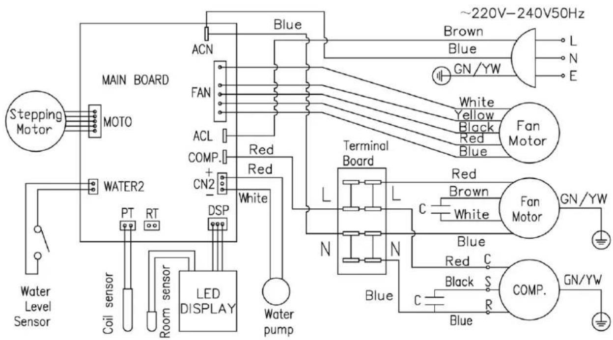 Mestic SPA-3100 - Diagrama Eléctrico - 1