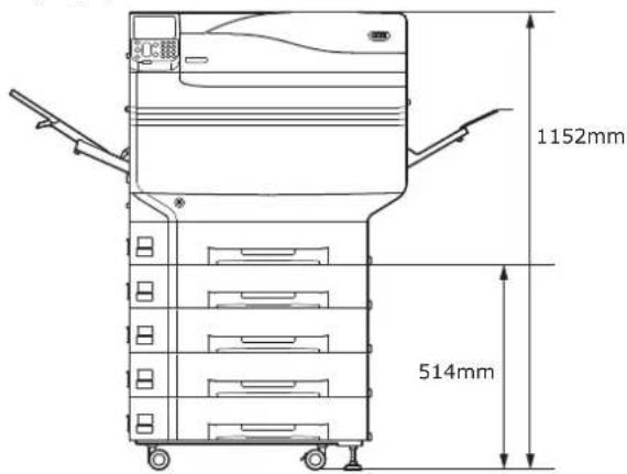 OKI Pro9541WT - Διαστάσεις - 3