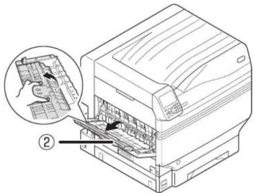 OKI Pro9541WT - Χρησιμοποιώντας το δίσκο στοίβας προς τα πάνω (Η εκτυπωμένη πλευρά είναι προς τα πάνω) - 2