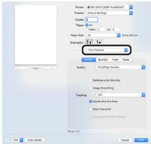 OKI Pro9541WT - ■ Χρήση με προγράμμα οδήγησης εκτυπωτή Mac OS X - 4