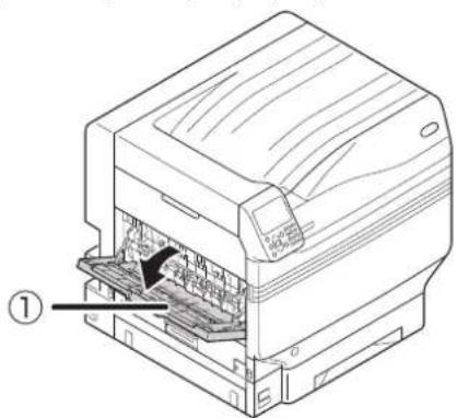 OKI Pro9541WT - Χρησιμοποιώντας το δίσκο στοίβας προς τα πάνω (Η εκτυπωμένη πλευρά είναι προς τα πάνω) - 1