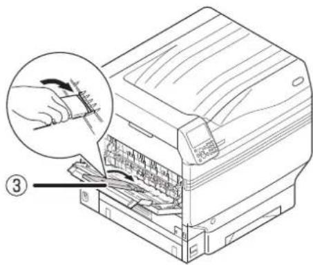 OKI Pro9541WT - Χρησιμοποιώντας το δίσκο στοίβας προς τα πάνω (Η εκτυπωμένη πλευρά είναι προς τα πάνω) - 3