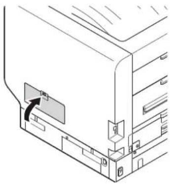 OKI Pro9541WT - Κλείστε το κάλυμμα πρόσβασης. - 1