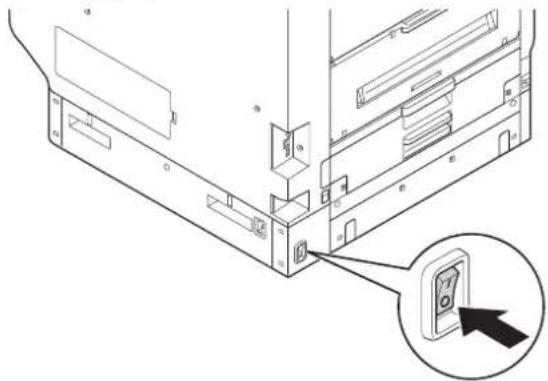 OKI Pro9541WT - Σύνδεση των καλωδίων παροχής ρεύματος - 1