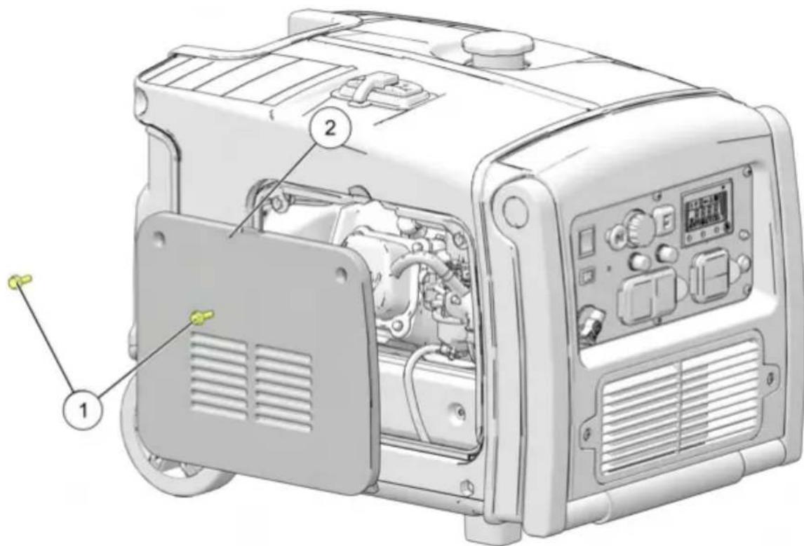POLARIS P3200iEBT (2024) - RETRAIT DU COUVERCLE D'ENTRETIEN - 1