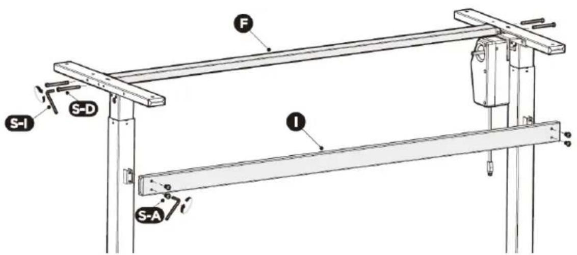 Fromm & Starck STAR_DESK_21 - STEP 2: Attaching the crossbars - 1