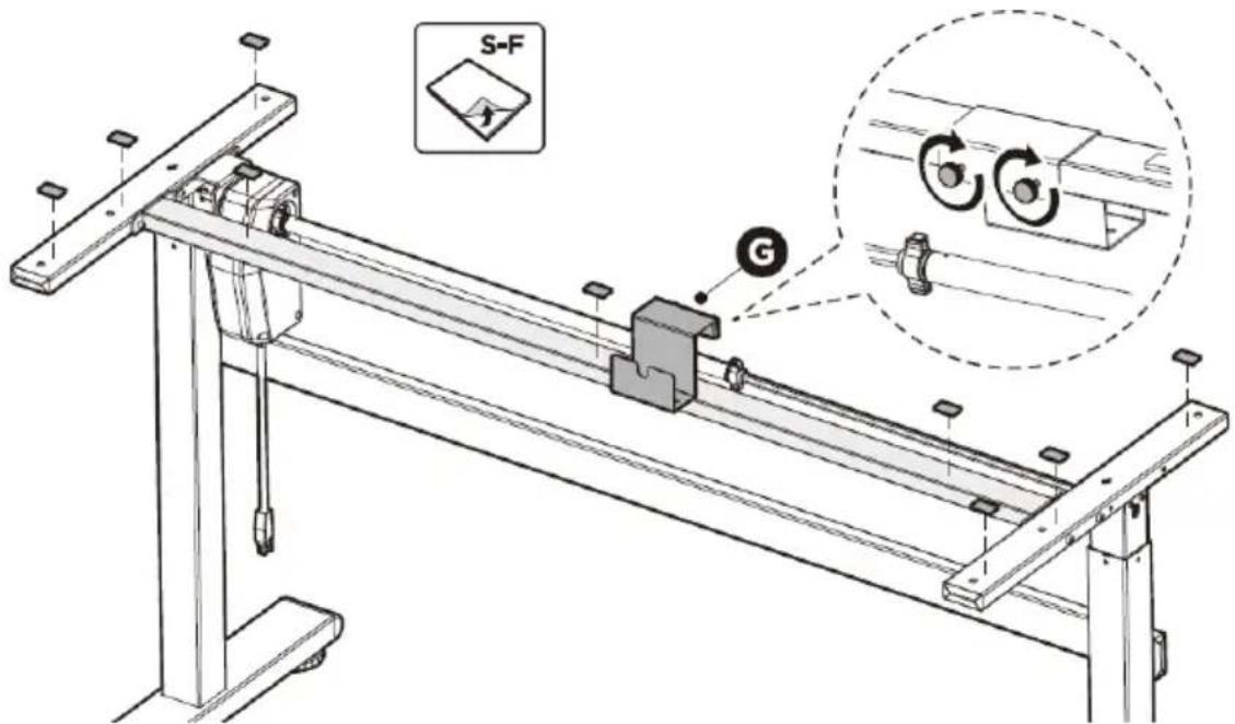 Fromm & Starck STAR_DESK_21 - STEP 4: Attaching the top - 1