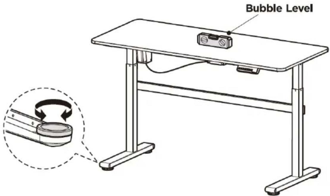 Fromm & Starck STAR_DESK_21 - SCHRITT 7: Schreibtisch waagerecht ausrichten - 1