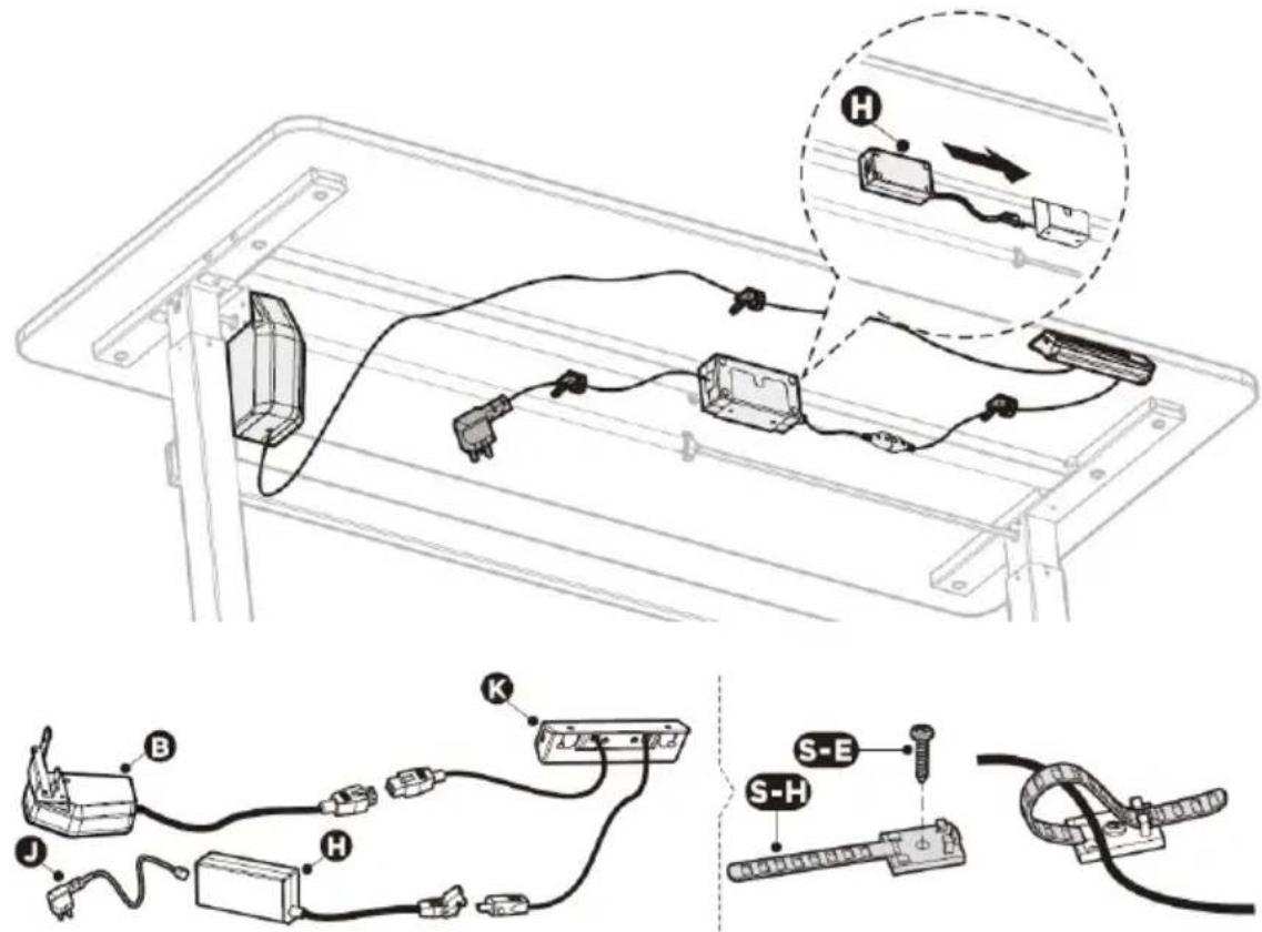 Fromm & Starck STAR_DESK_21 - PASO 6: Conexión de la fuente de alimentación - 1