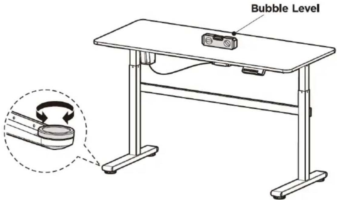 Fromm & Starck STAR_DESK_21 - PASO 7: Nivelación del escritorio - 1