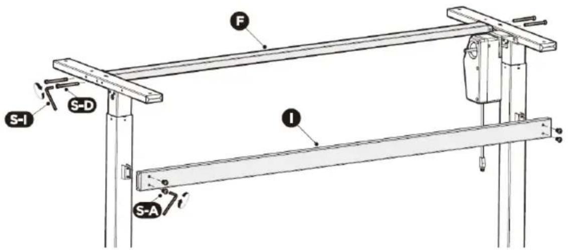 Fromm & Starck STAR_DESK_21 - KROK 2: Mocowanie poprzeczek - 1
