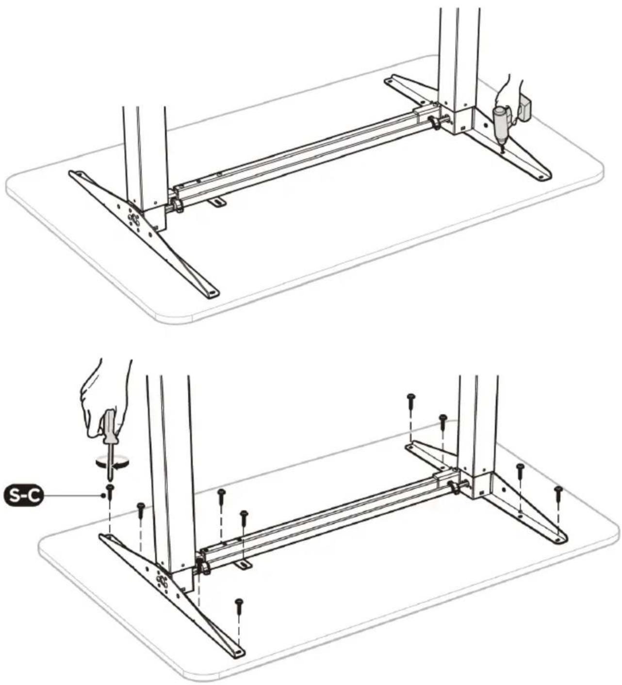 Fromm & Starck STAR_DESK_24 - PASO 6: Montaje del tablero - 1