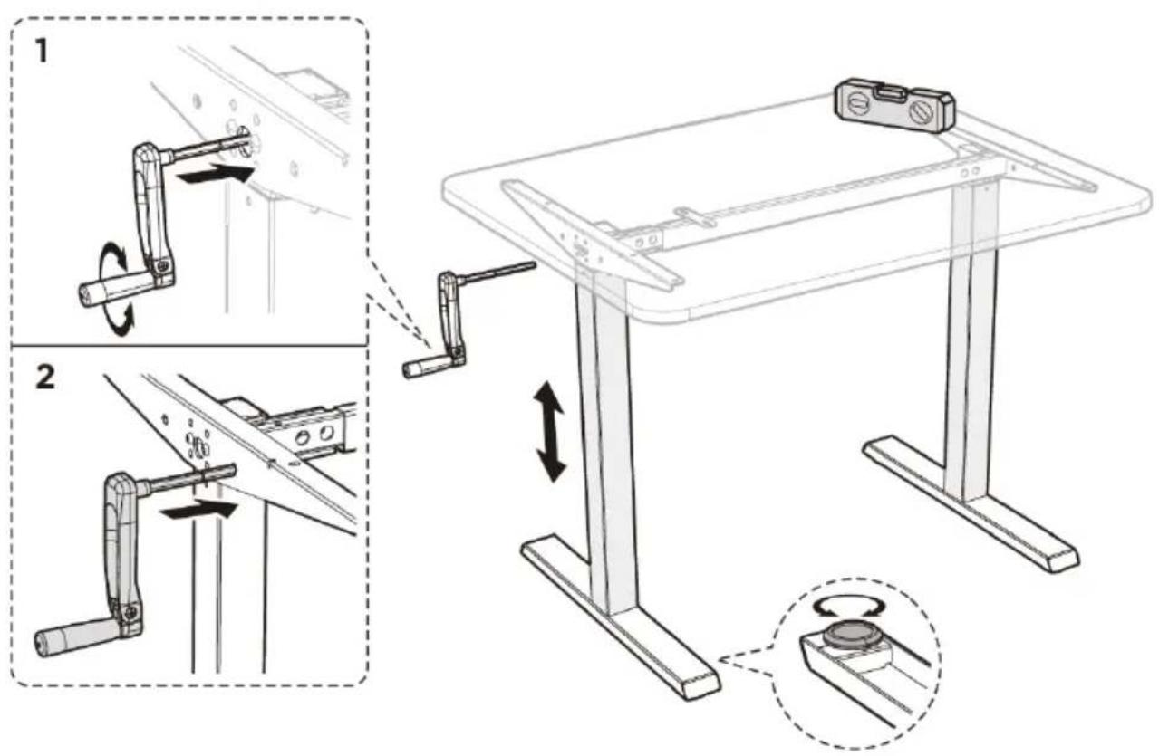 Fromm & Starck STAR_DESK_24 - STEP 8: Adjusting the desk - 1