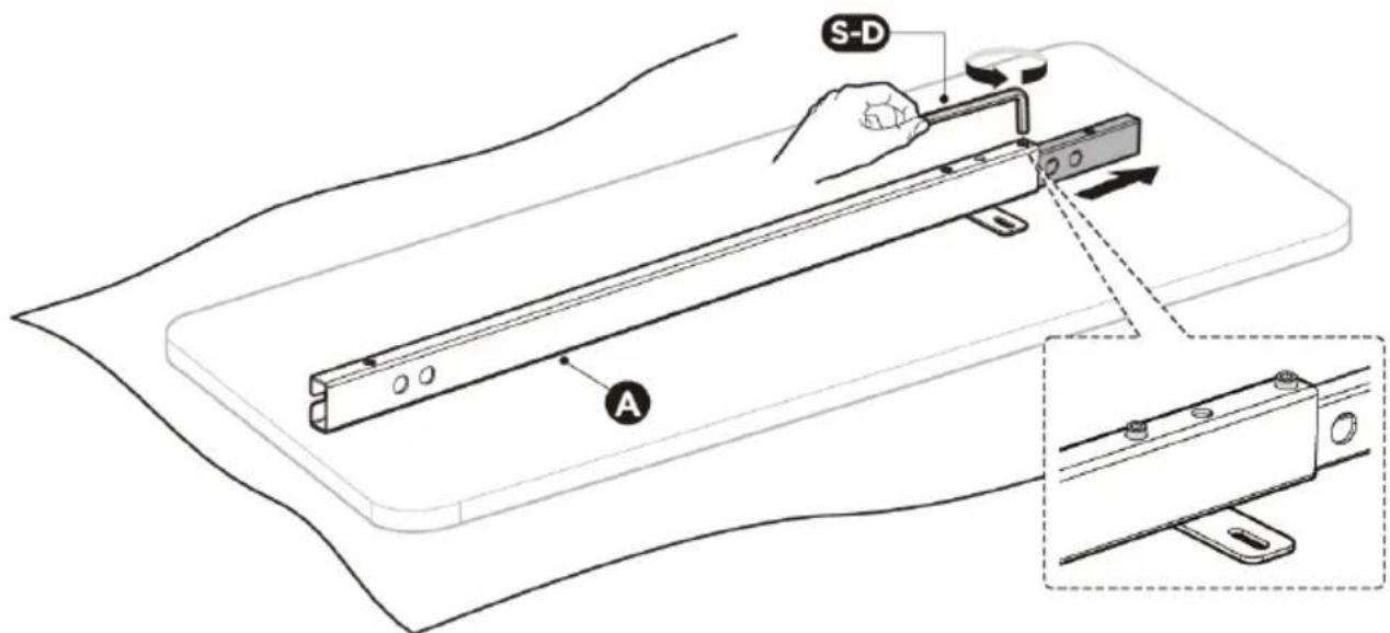 Fromm & Starck STAR_DESK_24 - STEP 1: Adjusting the crossbar - 1