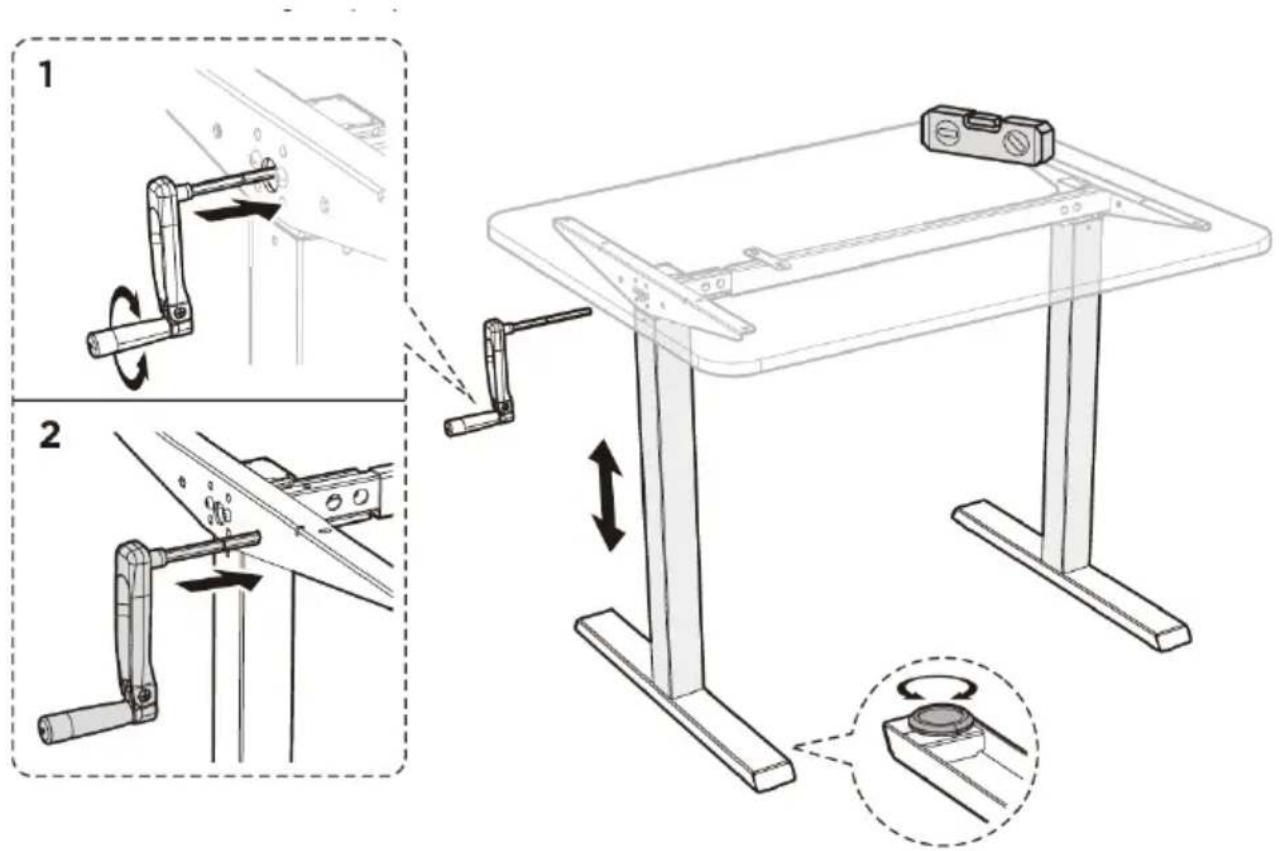Fromm & Starck STAR_DESK_24 - PASO 8: Regulación del escritorio - 1